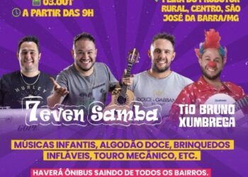 Festa das Crianças terá shows, brincadeiras e atrações gratuitas em São José da Barra