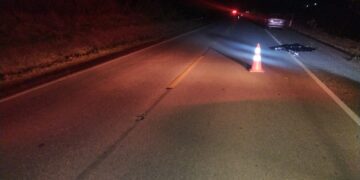 Homem morre após ser atropelado por motocicleta em rodovia no Sul de Minas