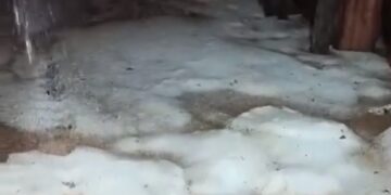 VÍDEO | Temporal provoca chuva de granizo em bairros de Nova Resende (MG)