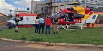 VÍDEO I URGENTE: Helicóptero Arcanjo é acionado para transferência de emergência em Carmo do Rio Claro