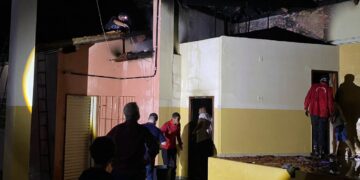 Incêndio atinge escola municipal em Guapé e aulas são suspensas nesta segunda-feira
