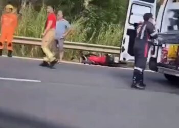 VÍDEO | Homem de Nova Resende perde a vida após acidente de moto na MG-050