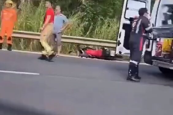 VÍDEO | Homem de Nova Resende perde a vida após acidente de moto na MG-050