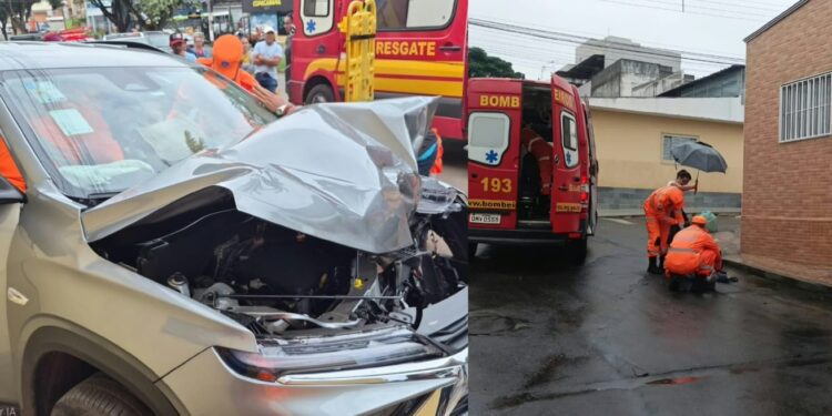Acidentes mobilizam Bombeiros e deixam duas pessoas feridas em Alfenas