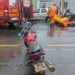 Colisão entre carro e motocicleta deixa jovem ferida em Alfenas
