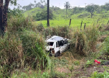Capotamento deixa quatro homens feridos em rodovia no Sul de Minas