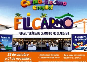 FLICARMO: primeira feira literária de Carmo do Rio Claro será realizada entre 28 de outubro e 1º de novembro