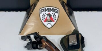 Homem é preso com revólver calibre .38 e munições em Guaxupé