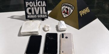Casal é preso e barras de cocaína são apreendidas em ação conjunta das polícias em Alpinópolis