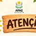 Festão Pró-APAE tem datas alteradas e novo local em Carmo do Rio Claro